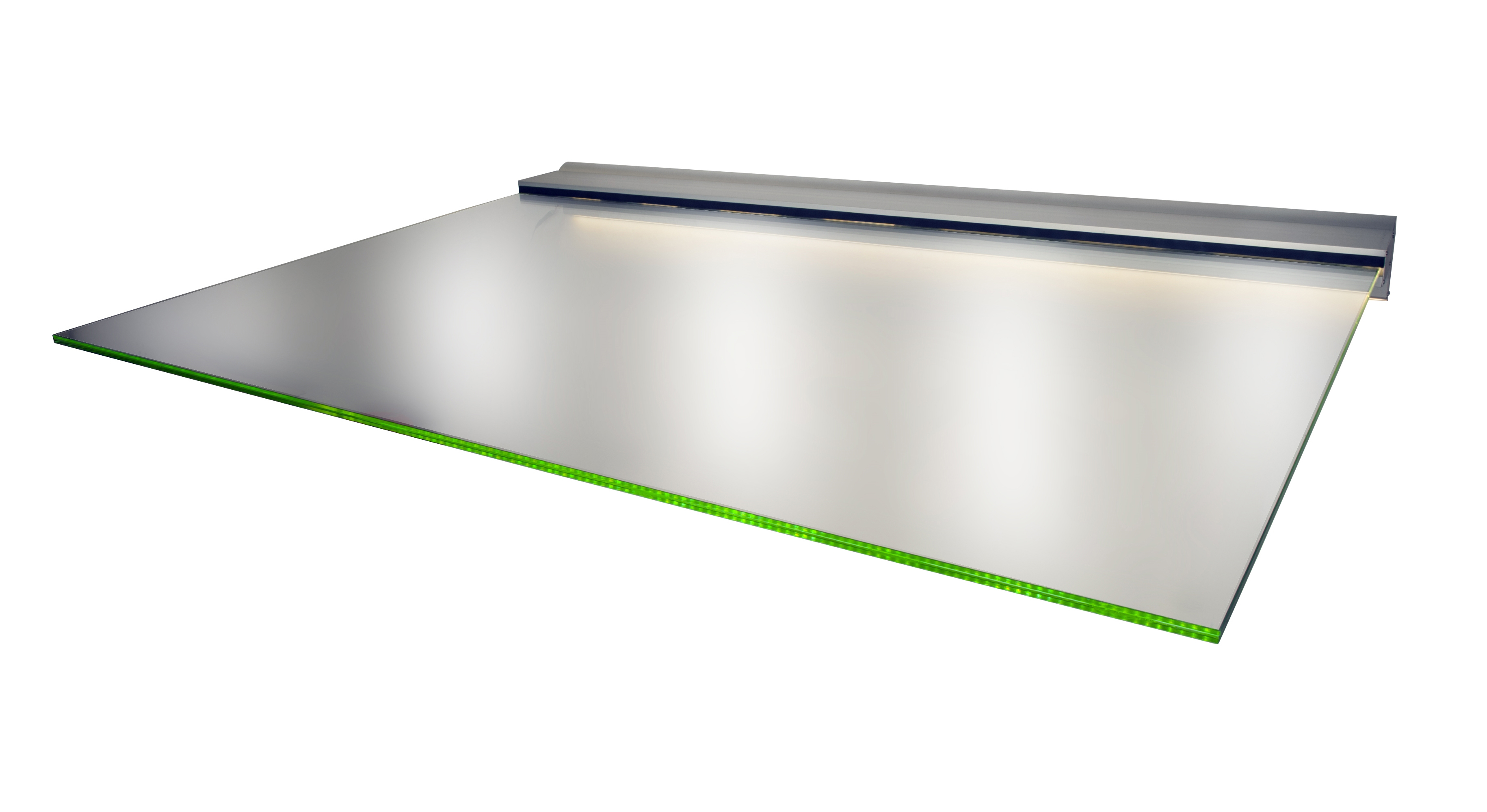 Vordachsystem MonoLine 1500x1000mm Freischwebendes Vordach mit VSG-Glas-Bedachung